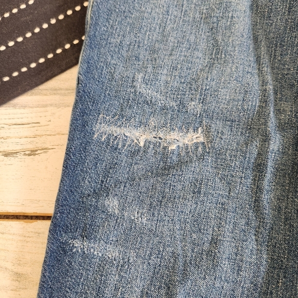 Free People Chloe Baby Barrel Jeans Medium Wash Size Small - Picture 5 of 10